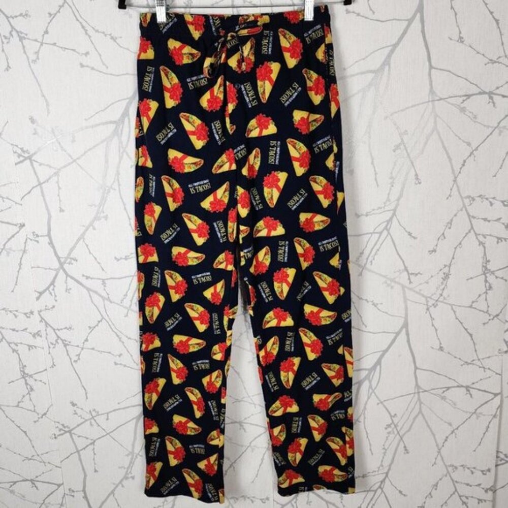 Under Disguise Navy Taco Print Pajama Pants